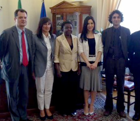 delegazione pdestero con ministra kyenge