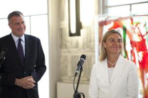 mogherini_de_blasio_foto_twitter_farnesina