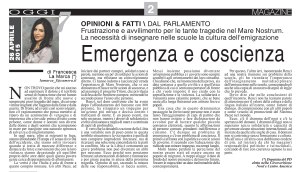 America Oggi 28 aprile 2015