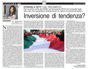 America Oggi 22 novembre 2015