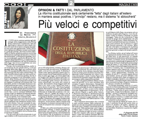 America Oggi 17 aprile 2016