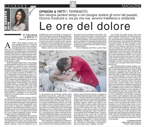 AMERICA OGGI 28 AGOSTO 2016