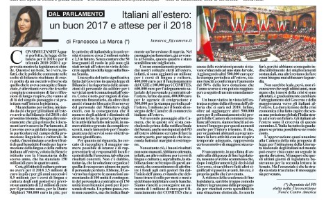 America Oggi 24 dicembre 2017